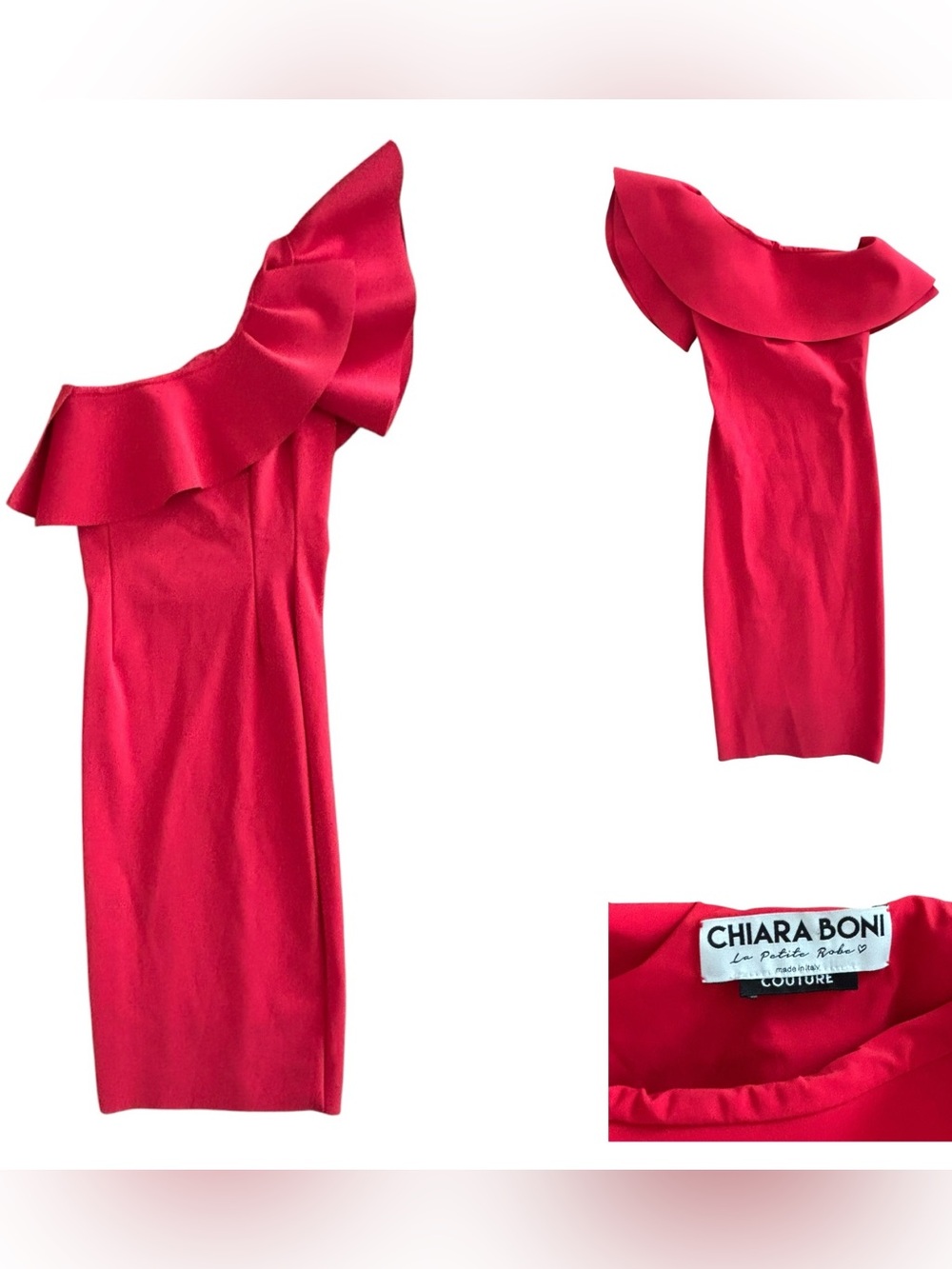 Chiara Boni Ruffle Midi Dress